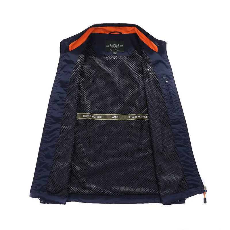 

Men Mesh Waistcoat Outdoor Multi-pockets Feature Vest Photography Advertisement Fishing Large Size Vest