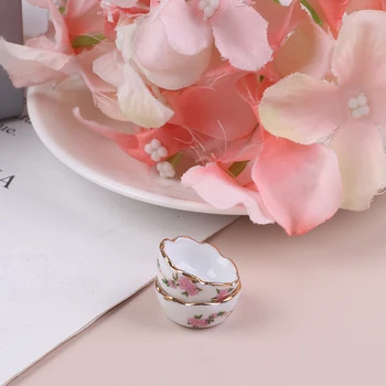 

1 Pc 1:12 Miniature Furniture Vintage Dessert plate DIY Miniatures For Dollhouses