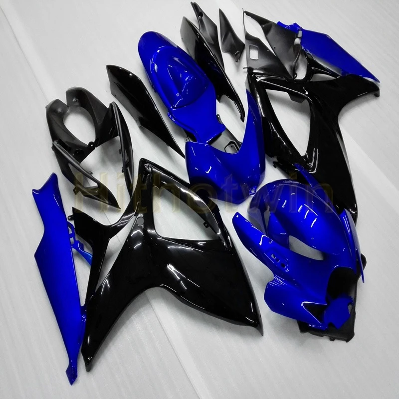 Пользовательский капот мотоцикла для GSX-R600750 2006-2007 K6 ABS пластик обтекатель литья под давлением синий черный