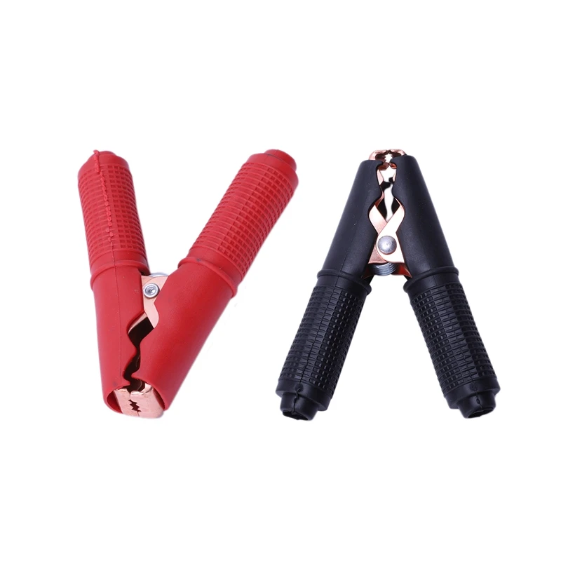 HHO-10pcs 100A зажимы для автомобильных аккумуляторов Аллигатор испытательные зажимы 90 мм красный+ черный
