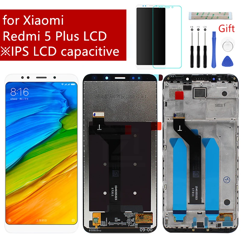 Оригинальный Для Xiaomi Redmi 5 Plus плюс ЖК дисплей Дисплей Сенсорный экран Стекло