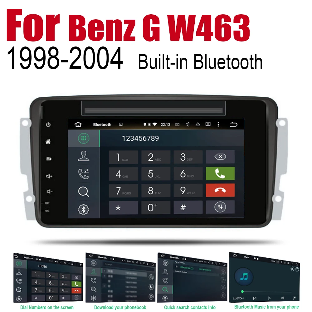Для Mercedes Benz G W463 1998 1999 2000 2001 2002 2003 2004 NTG Android Авто Радио DVD Автомобильный