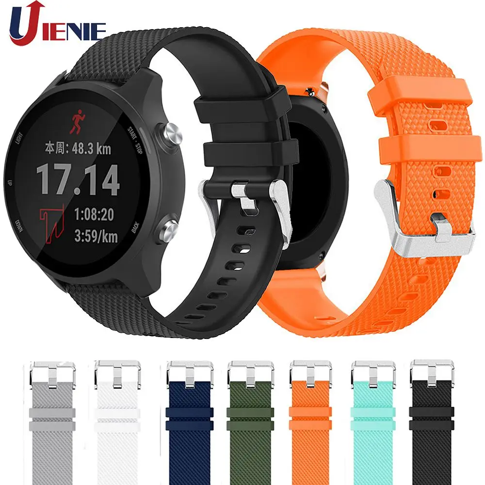 

20mm Silicone Band for Garmin Forerunner 245 245M 645 Music Watchband Smart Bracelet Strap Sport Replacement Band Correa