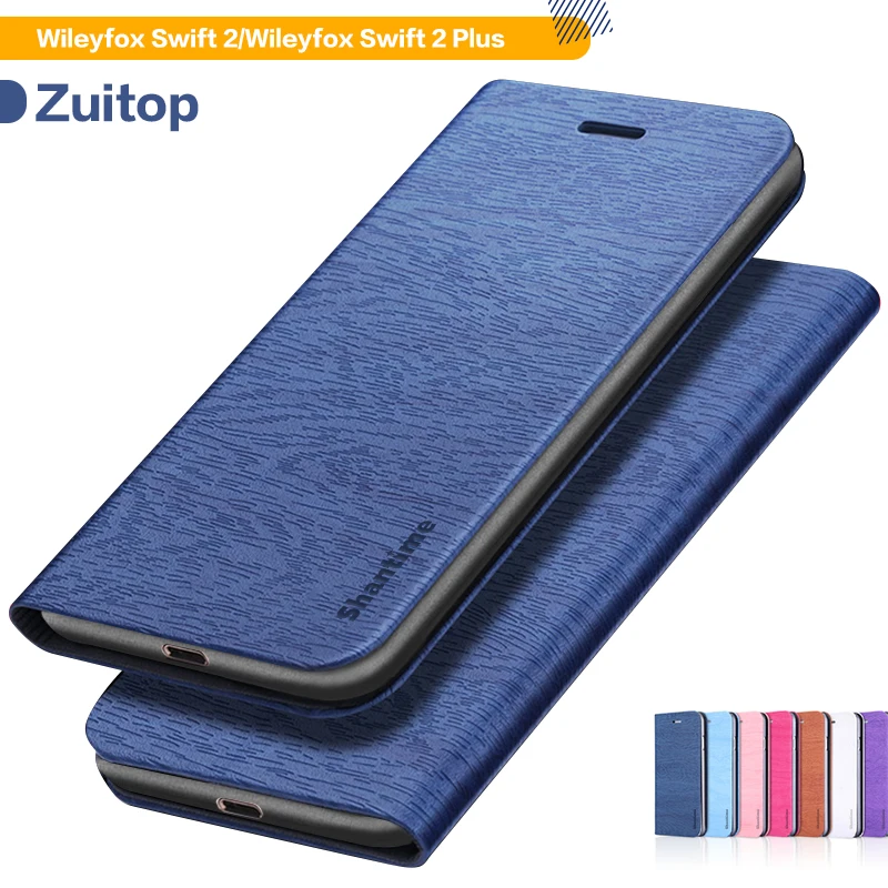 

Wood grain PU Leather Phone Case For Wileyfox Swift 2 Flip Case For Wileyfox Swift 2 Plus Business Case Soft Silicone Back Cover