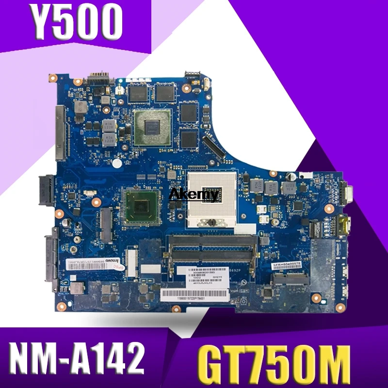 

QIQY6 NM-A142 Laptop motherboard for Lenovo IdeaPad Y500 original mainboard GT750 HM76