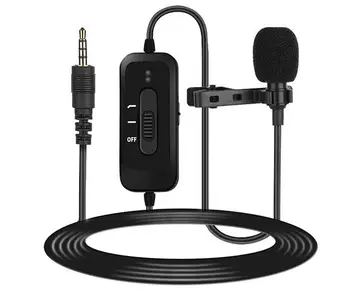

MAMEN KM-D2 Potable Omnidirectional Capacitor Collar Microphone Mobile Recording K Song Microphone Wired Microphone
