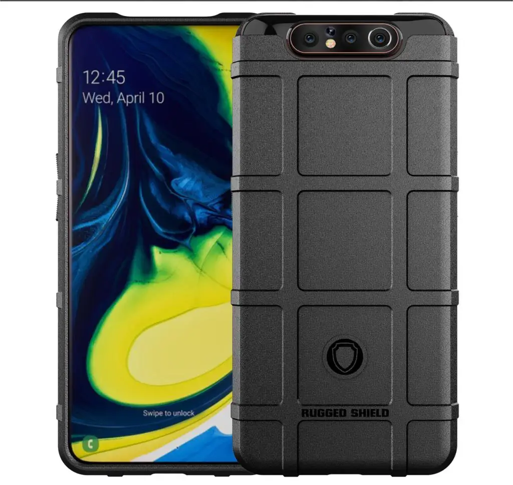 Противоударный чехол для samsung Galaxy A80 с защитой от царапин, углеродное волокно, чехол для телефона samsung A90