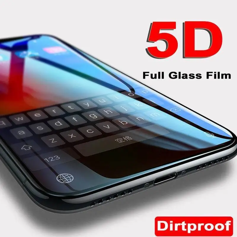 Over 5D 6D Curved edge Protective Glass For iPhone 7 8 6 6S Plus Tempered Glass Full Cover For iPhone 6G 7 Screen Protector Film