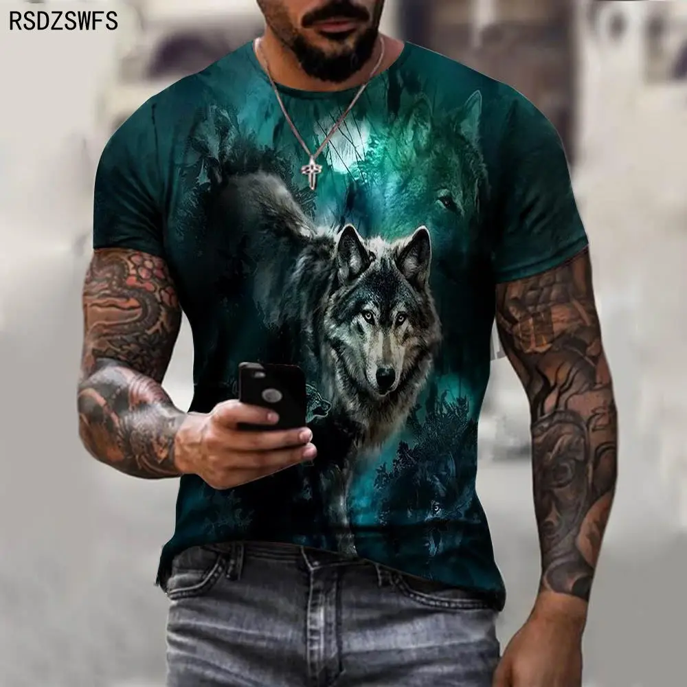 Tanio Fajne 2021 nowe letnie męskie 3D T-shirt z nadrukiem