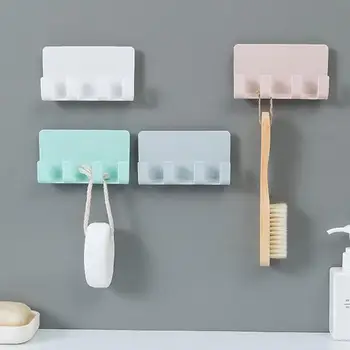 

Paste Mobile Phone Charging Stand Trace 4 Hook Storage Rack Sticky Mobile Phone Ipad Charging Stand Wall