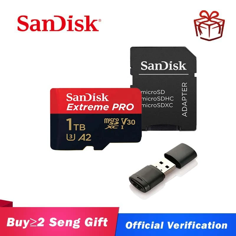Original SanDisk Extreme Pro Micro SD Card Up to 170MB/s 128GB 64GB A2 V30  U3 TF Card 32GB A1 Memory Card With SD Adapter|Micro SD Cards| - AliExpress