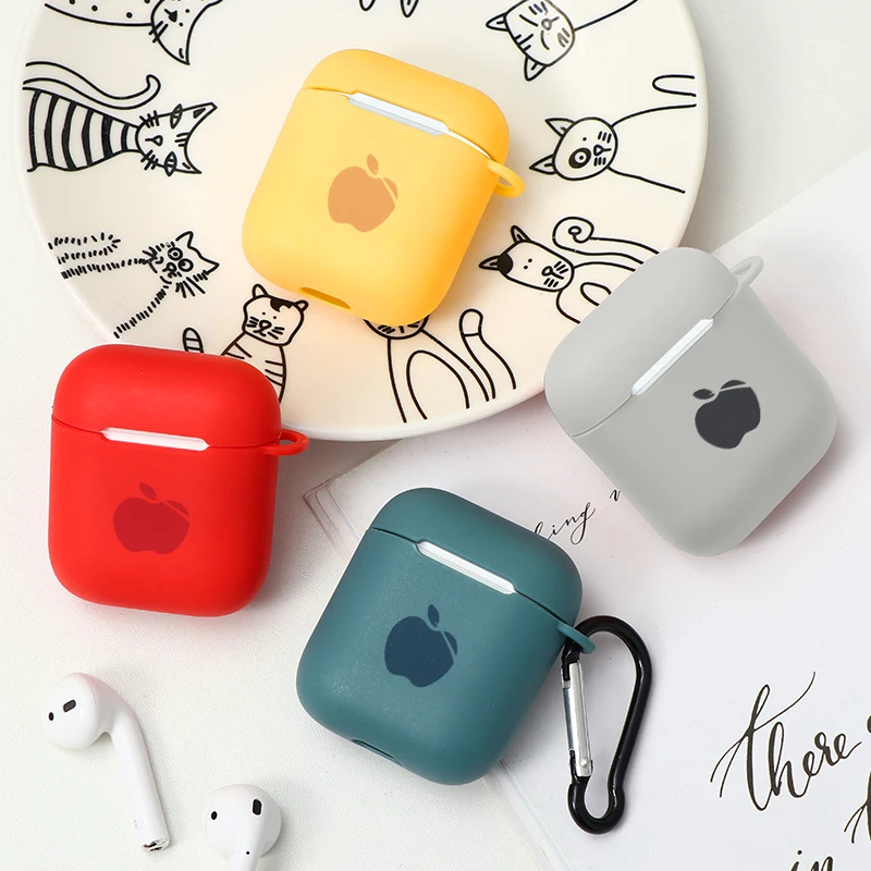 Чехол для наушников AirPods Pro 2 1 мягкий силиконовый чехол s из ТПУ матовая Защитная