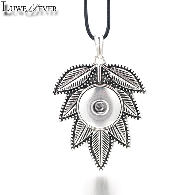 Новый Сменный цветок дерево имбирь ожерелье 005 подходит 18 мм кнопки кулон Шарм