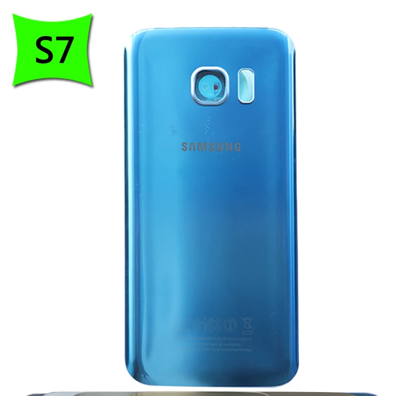 Чехол для аккумулятора S7 для samsung Galaxy S7 G930F/S7 edge G935F задняя крышка Задняя стеклянная дверная панель Корпус чехол