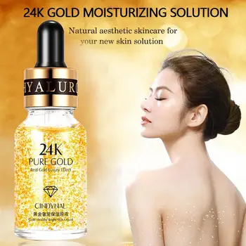 

1Pc 24K Gold Anti-wrinkle Oil-control Face Serum Brightening Skin Whiten Face Serum Care Liquid U6C2