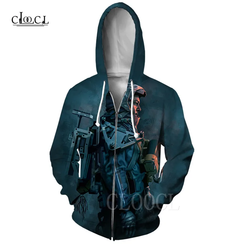 Zipper Hoodie 3 Толстовка на молнии с изображением игры «Death Stranding» для женщин и мужчин; модное осеннее пальто; толстовка с капюшоном и 3D-принтом в стиле хип-хоп; уличная одежда в стиле Харадзюку; Забавный Топ - Цвет: Zipper Hoodie 3