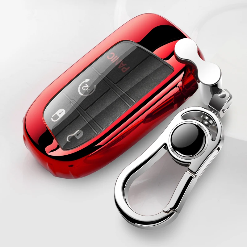 TPU Car Remote Key Full Cover Case portachiavi per Fiat Jeep Renegade Grand Dodge Ram 1500 Journey Charger Dart Challenger Chrysler - H87fe7303002e43ce83661be0af3dd8c8g