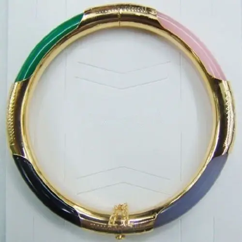 shipping>>>>Multicolor Green Blue Pink Black Bangle Bracelet