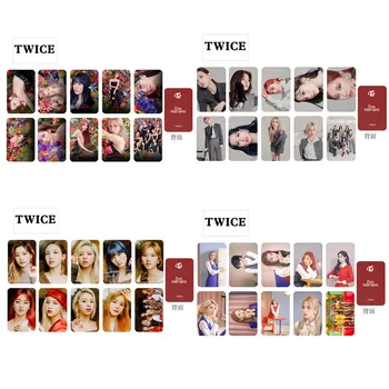

10pcs Kpop TWICE Eyes Wide Open Album Photo Card Self Made Round Corner Photocard Photograph