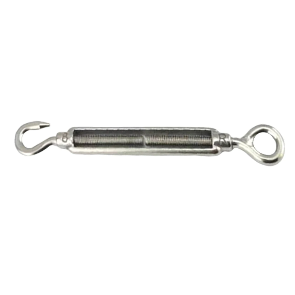 Wire Rope Cable Hook & Eye Turnbuckle, Stainless Steel Boating Hardware