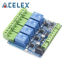 Modbus RTU 4-drożny moduł przekaźnikowy DIY System STM8S103 4 wejście drogowe 485 komunikacja