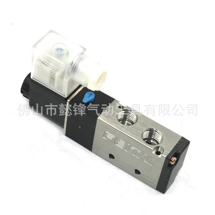 Продукт Fly 4V210-08 электромагнитный клапан AC220V DC24V два нижних кронштейна электромагнитный Реверсивный Клапан