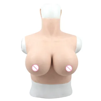 

G Cup Silicone Big Fake Breast Form Realistic Soft Boobs Bionic Skin Crossdresser Transgender Queen Transvestite Mastectomy Bra