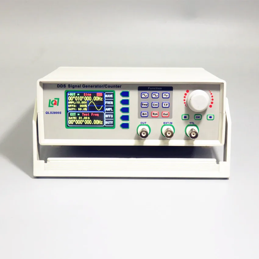 QLS2802S 2 МГц DDS функция генератор сигналов источник сигнала точный измеритель частоты с ЖК-дисплеем импульсный генератор синтезатор