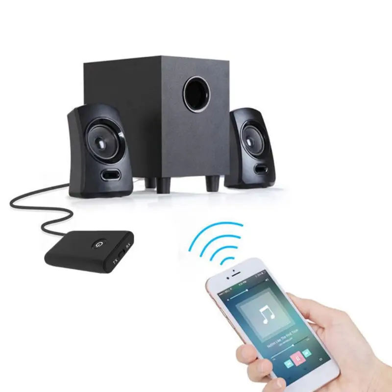 2 in 1 Bluetooth 5 0 Transmitter Receiver TV PC Car Speaker 3 5mm AUX Hifi Music Audio Adapter Headphones Car Home Stereo Device