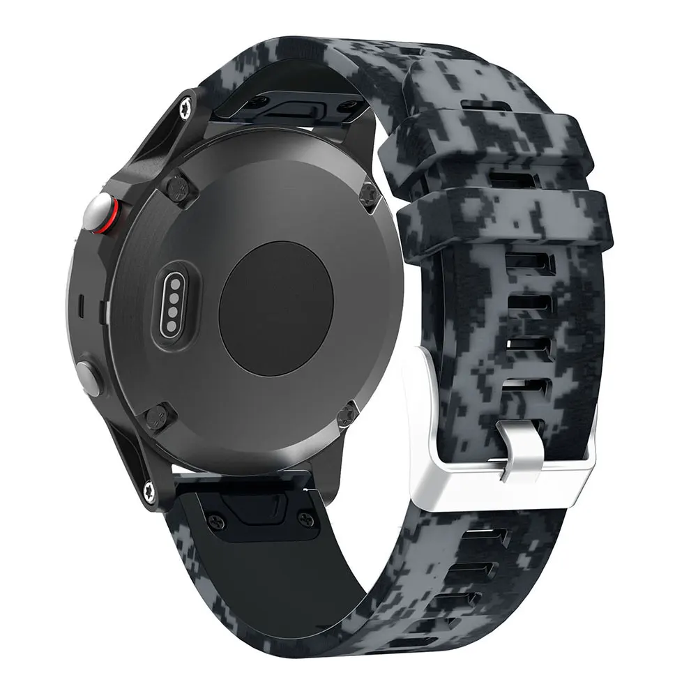 Напечатанный 22 мм быстрый релиз ремешок для Garmin Fenix5 ремень Цветной силиконовый браслет ремешок для Garmin Forerunner 945 Band