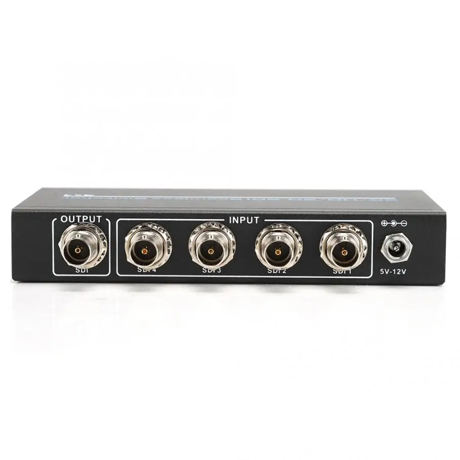 4 порта BNC SDI/HD-SDI/3G-SDI HD бесшовный экран переключатель устройства адаптер(100-240 В США штекер