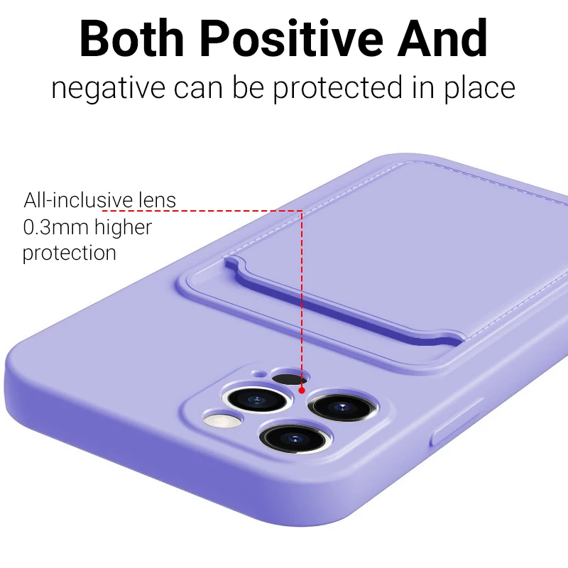 Phone Case For Iphone 11 Cases Card Slot Silicon Funda Iphone 12 13 Pro Max XR 7 8 Plus SE 2022 2020 X XS Max Mini Covers Coque