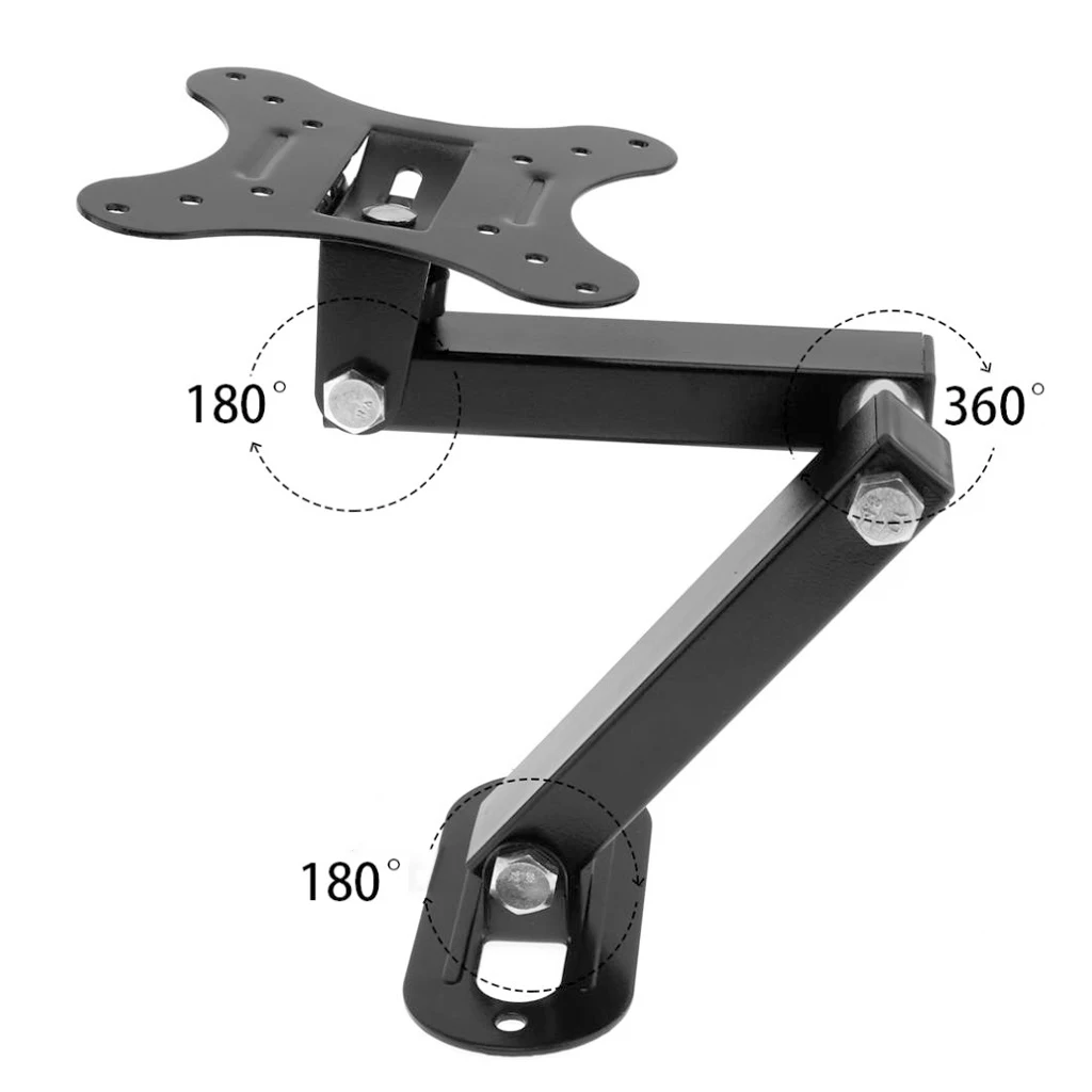 Universal TV Bracket Adjustable Tv Stand Wall Mount Bracket Rotated Holder TV Mounts For 14 To 27 Inch LCD LED Monitor Flat Pan