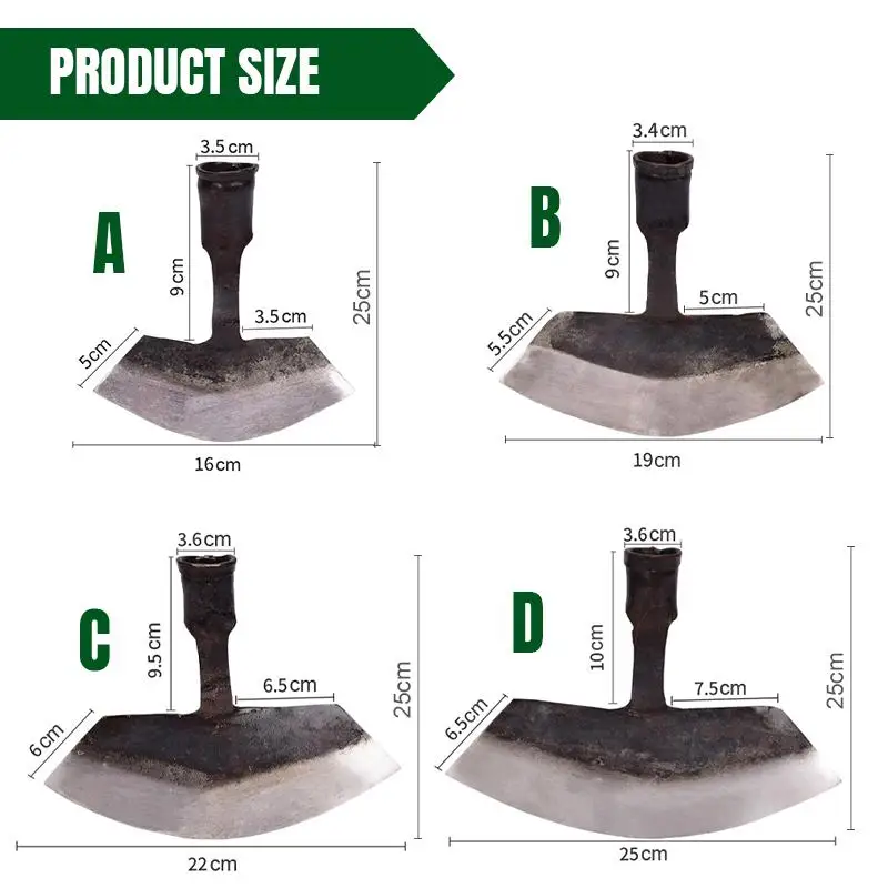 Weeding Shovel Push Grass Shovel Practical Small Hoe Agricultural Crescent Shovel Multi-Use Outdoor Garden Yard Weeding Tools 6