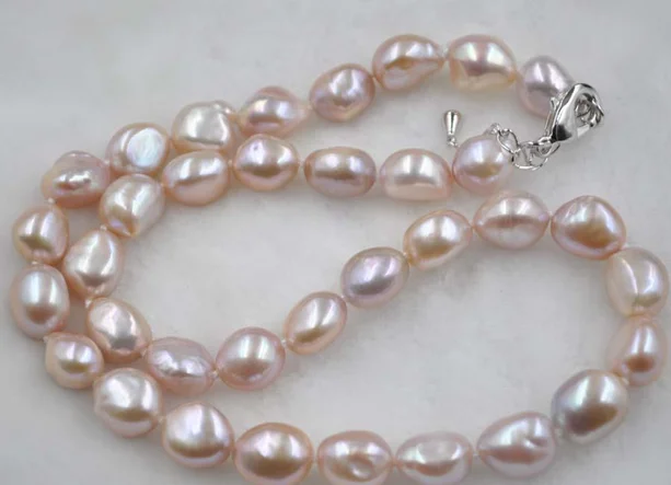 18 &quot9-10 мм AAA Южно-морское фиолетовое жемчужное ожерелье Collier Halsketten большая