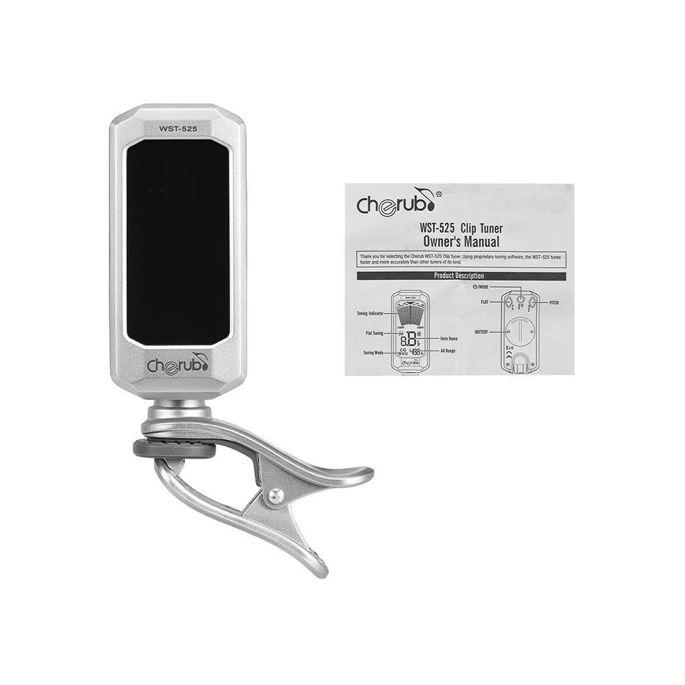 Херувим WST 525 поворотный зажим тюнер большой ЖК дисплей Дисплей для хроматический