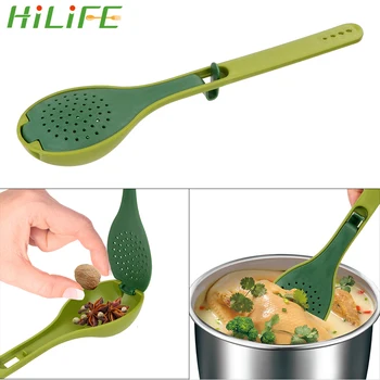 

HILIFE Cooking Tools Multi-purpose Soup Spoon Cooking Spoon Condiment Boiled Soup Tool Spice Packet Filter Spoon Long Handle