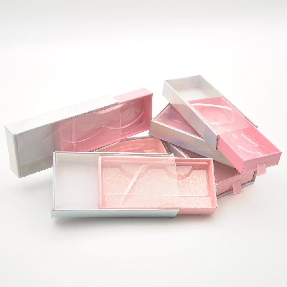 

50pcs/pack wholesale false eyelash packaging box lash boxes packaging custom logo faux mink lashes clear empty case bulk vendors