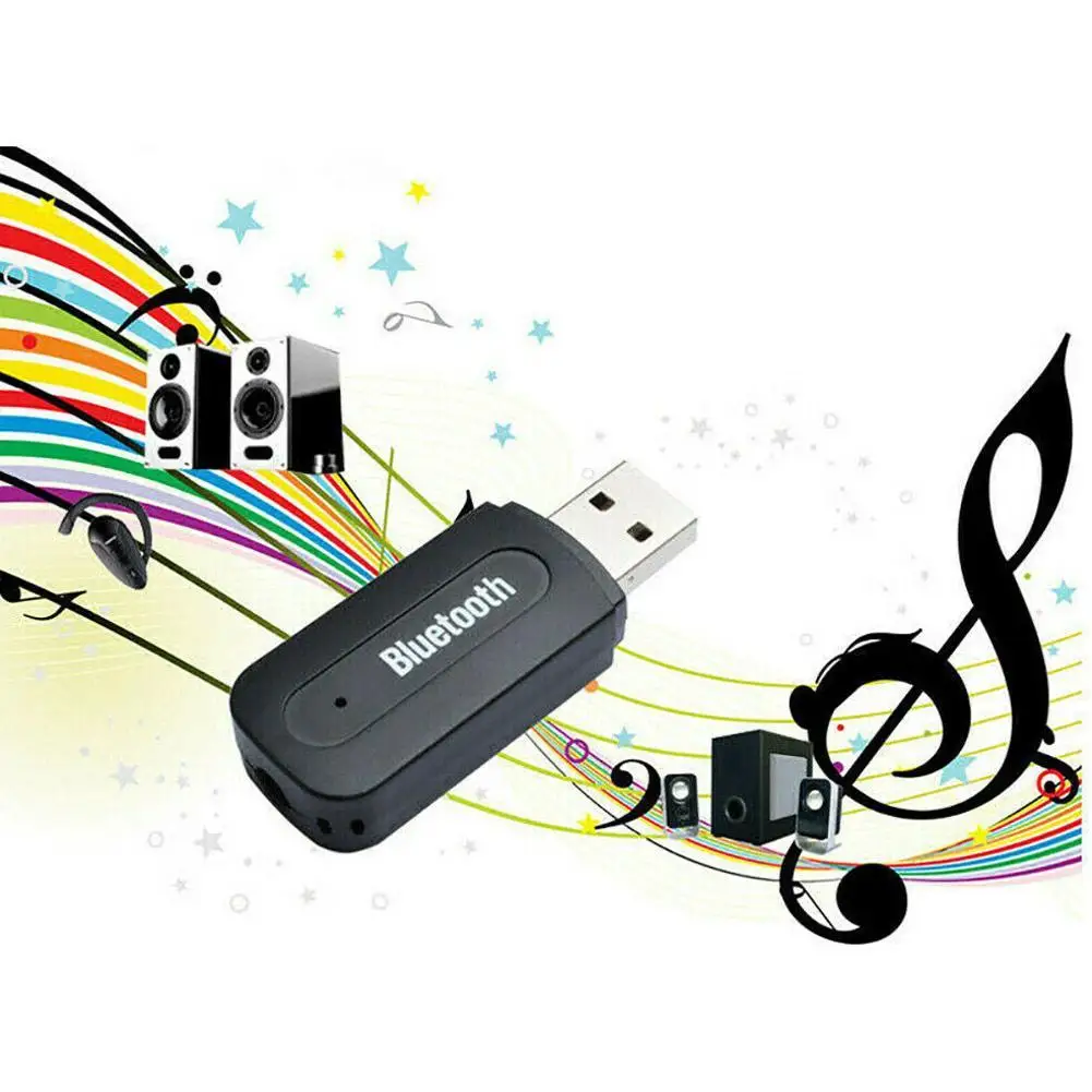 Автомобильная палка с Bluetooth usb 2,0 Bluetooth музыкальный приемник беспроводной автомобильный bluetooth-аудиоресивер адаптер 3,5 мм AUX кабель