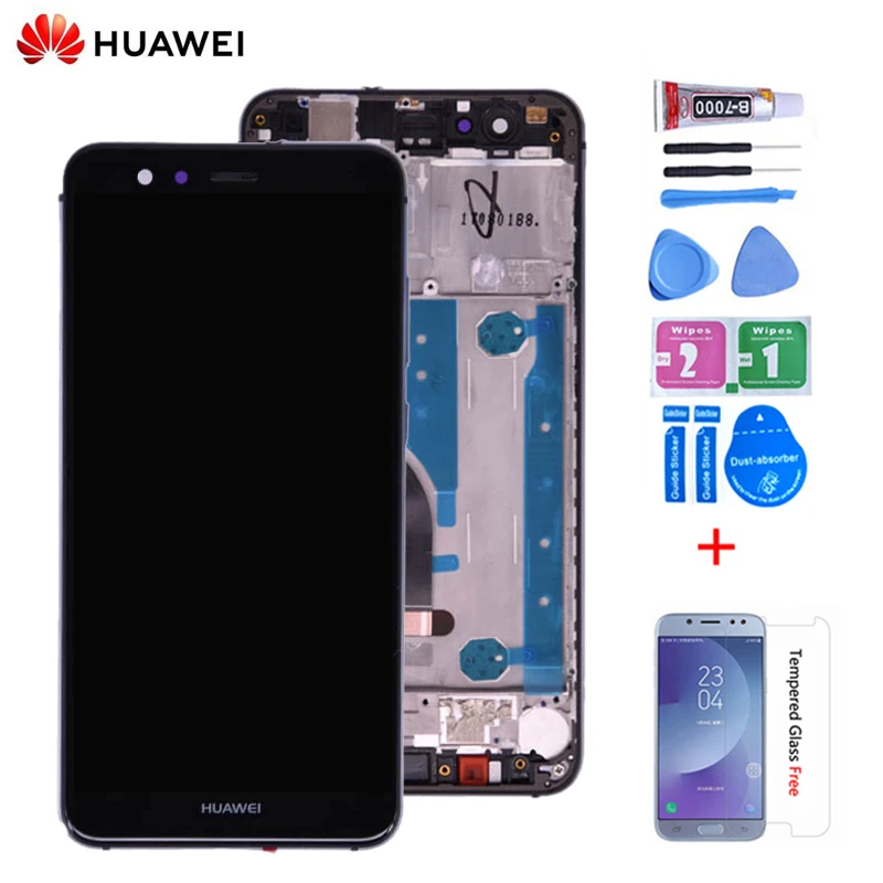 Goedkoop Originele Voor Huawei P10 Lite WAS LX2J WAS LX2 WAS LX1A WAS L03T WAS LX3 Lcd scherm Met Touch Screen Digitizer Vergadering