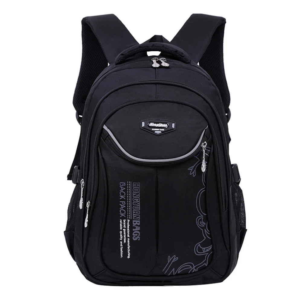 Детская водонепроницаемая сумка для начальной школы унисекс классический Ноутбук Прочный Школьный Рюкзак Для мальчиков детская школьная сумка ортопедический рюкзак - Цвет: small black