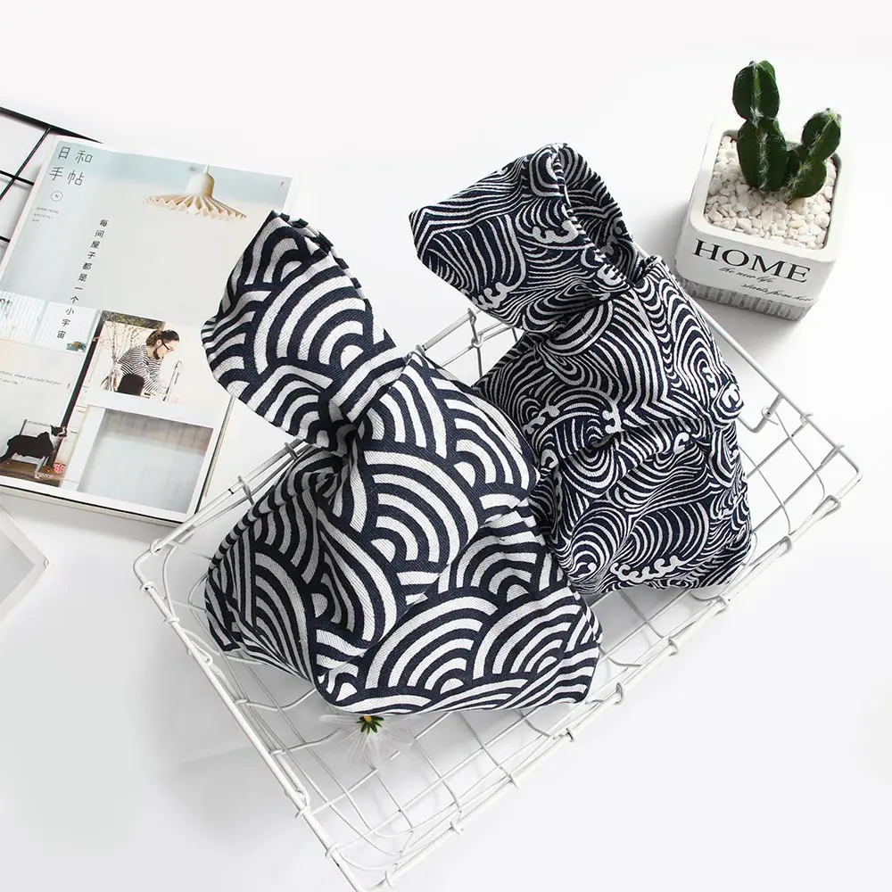 1 шт., портативная нежная сумка в японском стиле, маленький полосатый кошелек модные вместительные сумки, хлопковые нежные сумки для покупок