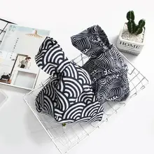 1 шт., портативная нежная сумка в японском стиле, маленький полосатый кошелек модные вместительные сумки, хлопковые нежные сумки для покупок