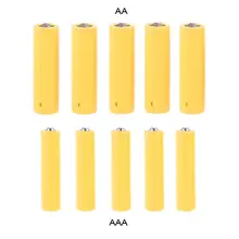 5Pcs AA AAA Size Dummy Fake Battery Setup Shell Placeholder Cylinder Conductor tanie tanio OOTDTY CN(Origin) Battery Storage Box