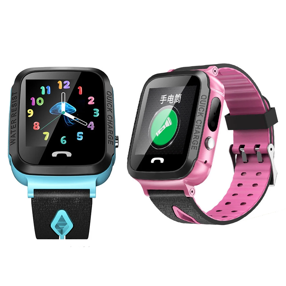 

0.3MP Camera V5W Children Kids Smart Watch WiFi+LBS Locator Anti-lost Tracker SOS SIM Card Call Phone Wrist Watch Waterproof