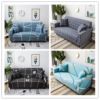 

Stretch Slipcovers Sectional Elastic Stretch Sofa Cover For Living Room Home Couch Cover L Shape Armchair Cover Room Decor #5