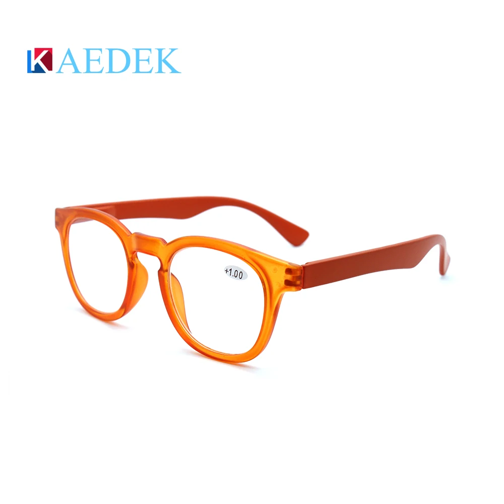 KAEDEK 2025 transparent Brand Reading Glasses Round Men Women Glasses With Flex French Concept Presbyopia 6