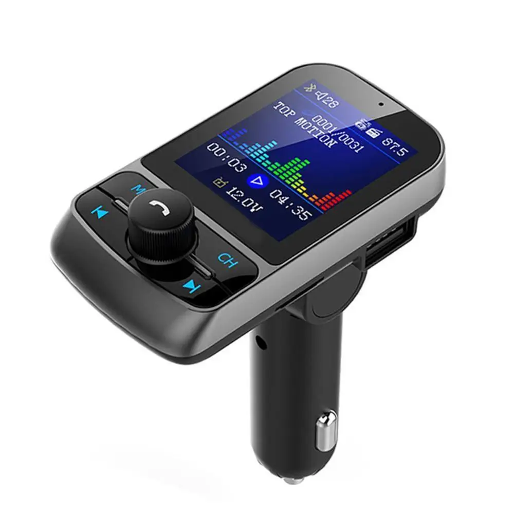 

FM Transmitter 5 EQ Play Modes AUX Modulator Bluetooth Wireless MP3 Radio Adapter Car Kit 2 USB charger TF Card