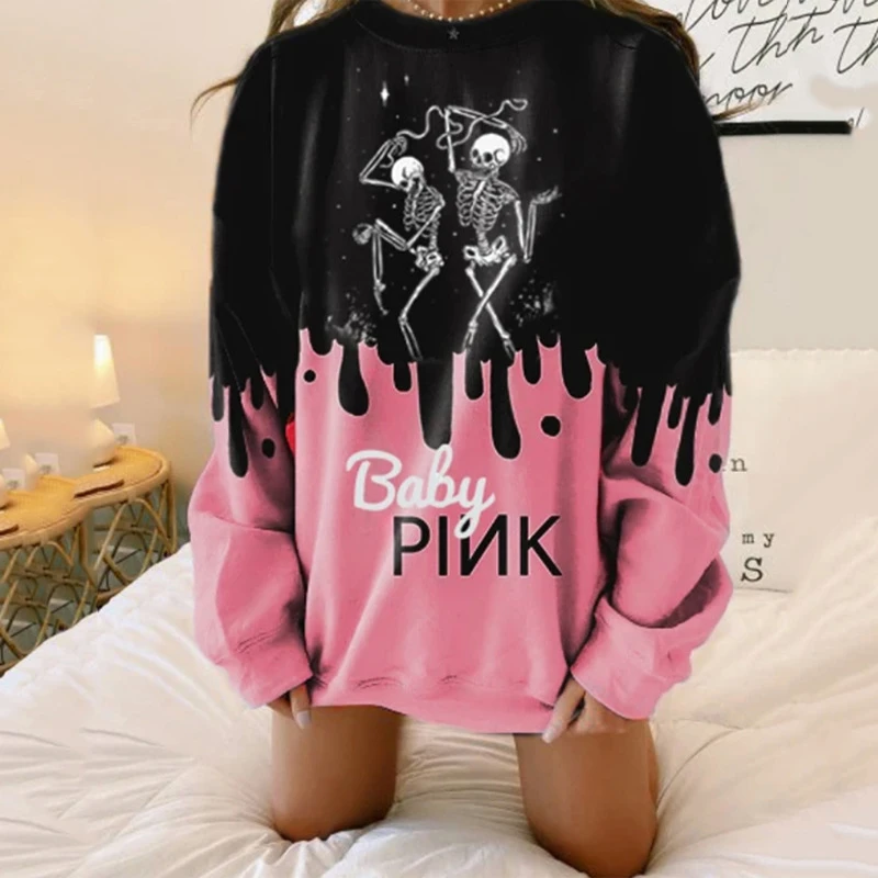 Black and pink sweatshirt Clearance