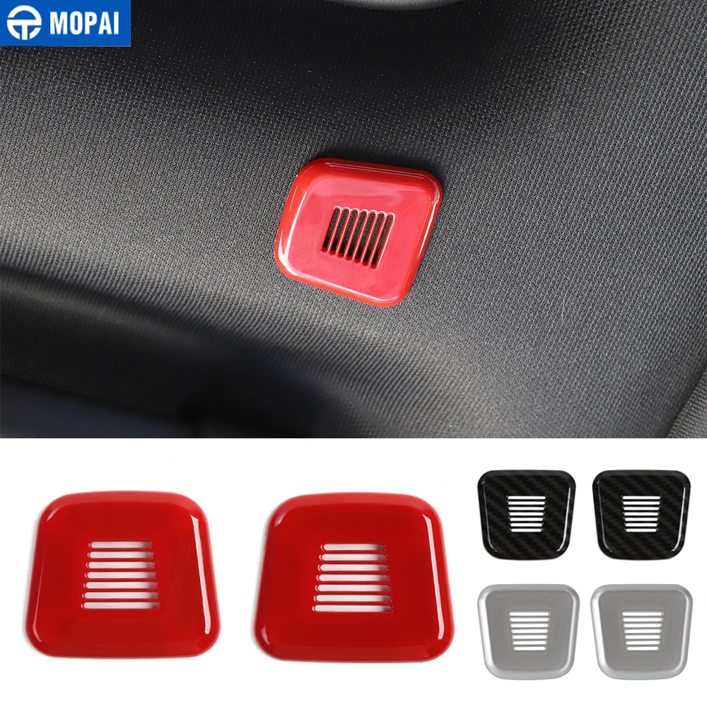 

MOPAI Interior Mouldings for Challenger 2015+ Car Roof Microphone Speaker Decoration Cover Sticker for Dodge Challenger 2015+